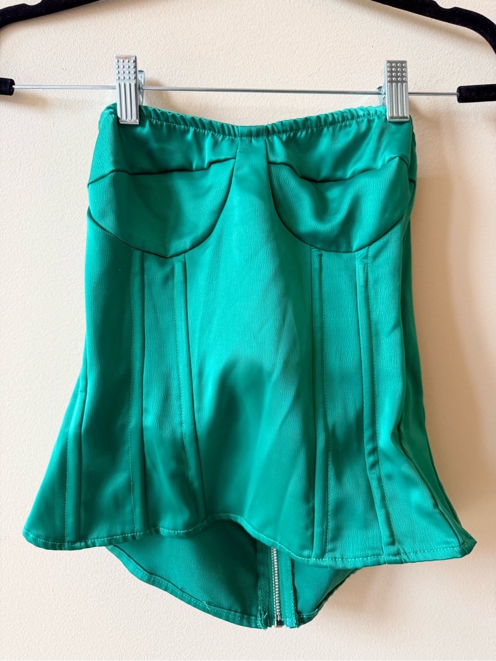 PrettyLittleThing Green Corset